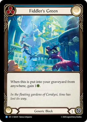 Fiddler's Green (Blue) [SEA214] (High Seas)  Rainbow Foil