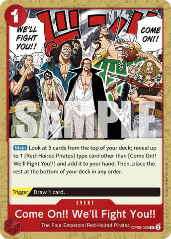 Come On!! We'll Fight You!! (Reprint) [Starter Deck: Red Shanks]